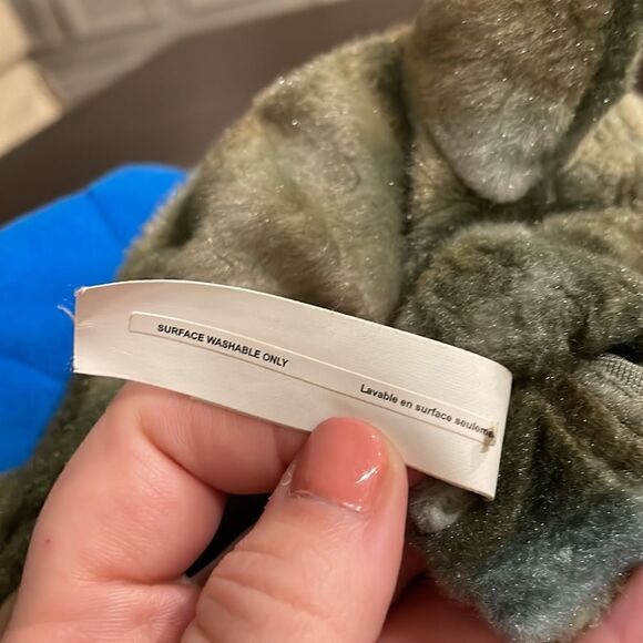 Dream Puppets Plush GREEN DINOSAUR Hand Puppet Excellent Condition 11.5” long - Picture 10 of 10